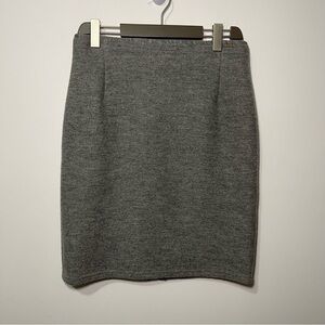 Geiger Gray Wool Pencil Skirt Made in Austria Size 42 Vintage european chic